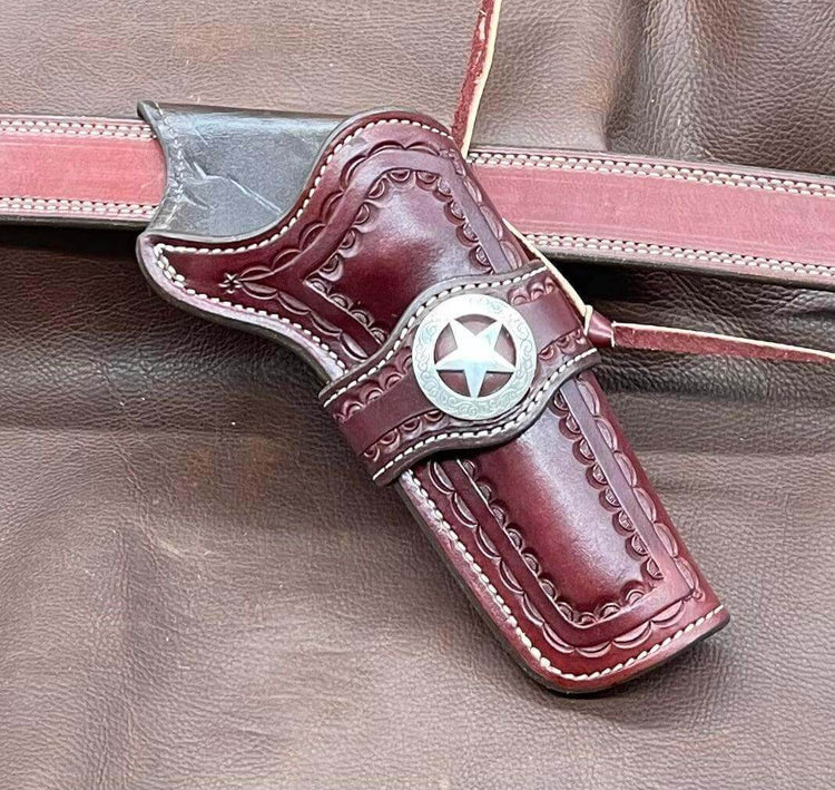 *Made to Order* LH/RH Rancher Cowboy Holster Single or Double Action Revolvers w/Concho