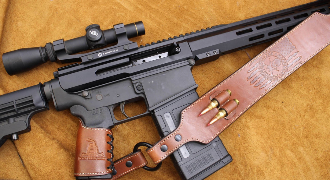 *Made to Order* Rifle Sling w/ Stamp &amp; 2 Bullet Loops