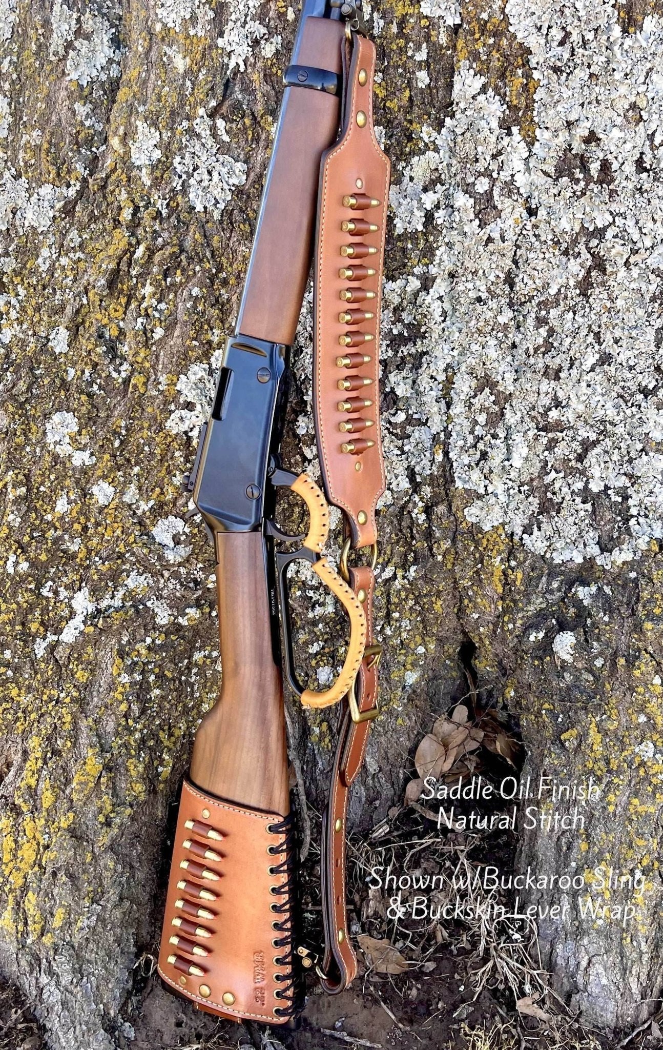 *Made to Order* Rimfire Leather Butt-Cover w/Ammo Loops for Henry Lever Action Rifles