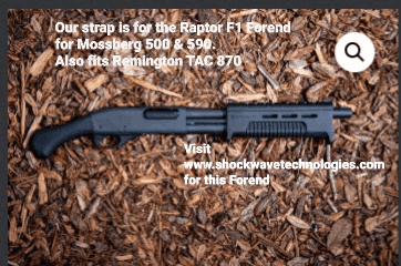 *Made to Order* Shockwave Raptor F1 Forend Strap – Genuine Elephant for Mossberg &amp; TAC 870