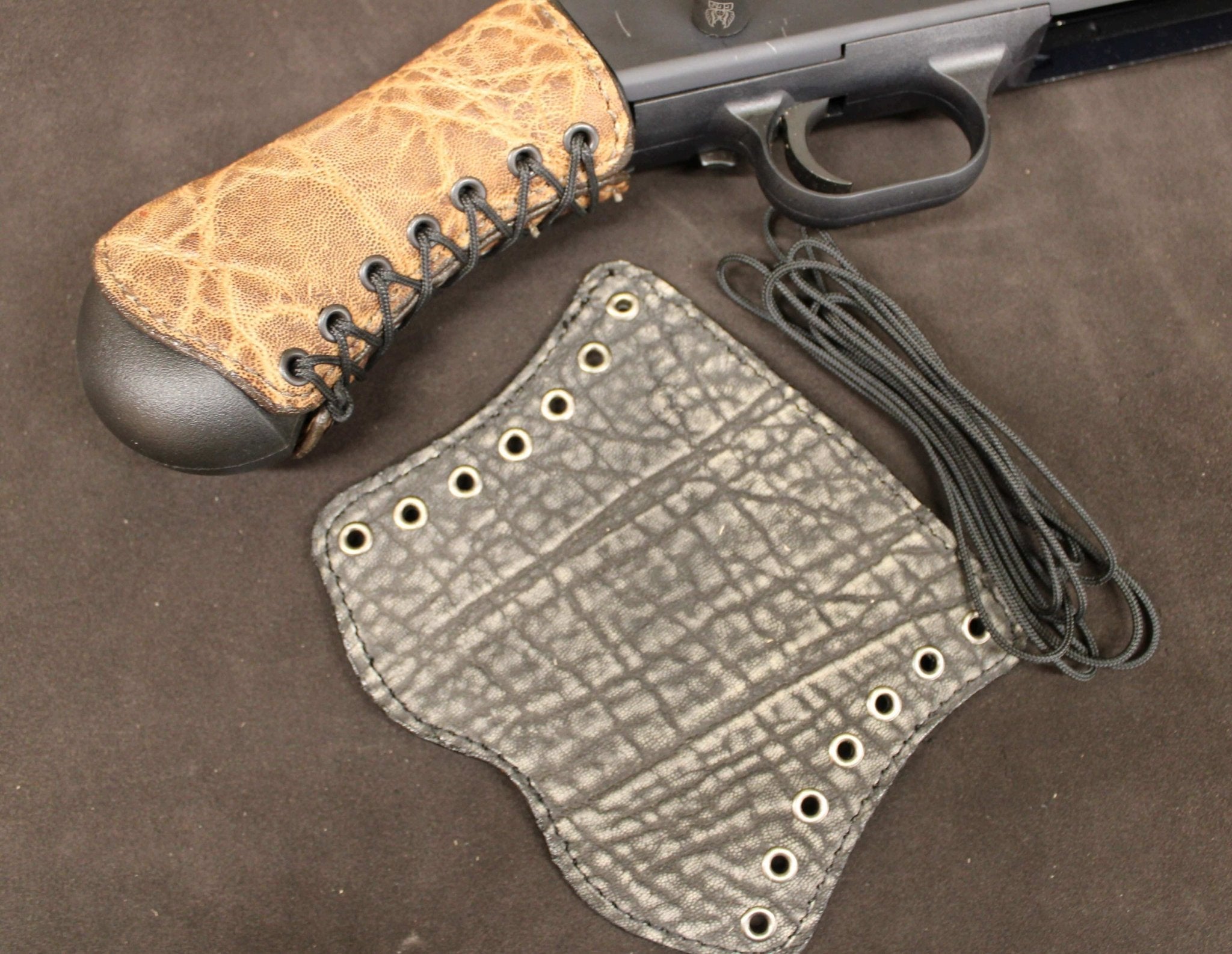 *Made to Order* Tactical Exotic Leather Grip Wrap - Fits Mossberg Raptor-Style & Remington Shotguns