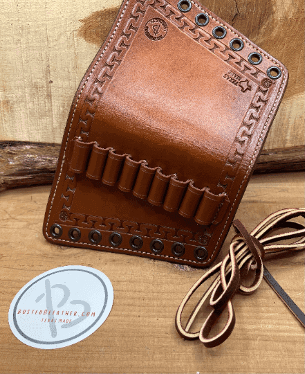 *Made to Order* Tooled Leather Butt-Cover w/Ammo Loops Lever-Action Rifles Winchester, Marlin, Henry, Rossi