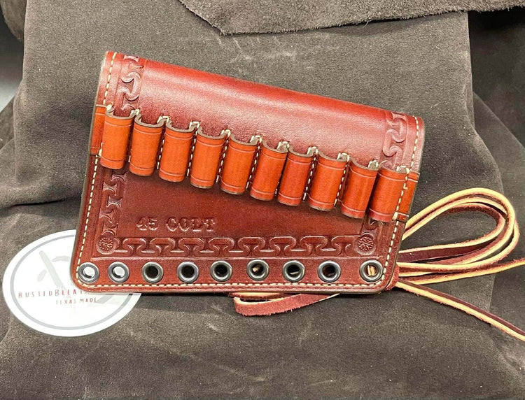 *Made to Order* Tooled Leather Butt-Cover w/Ammo Loops Lever-Action Rifles Winchester, Marlin, Henry, Rossi