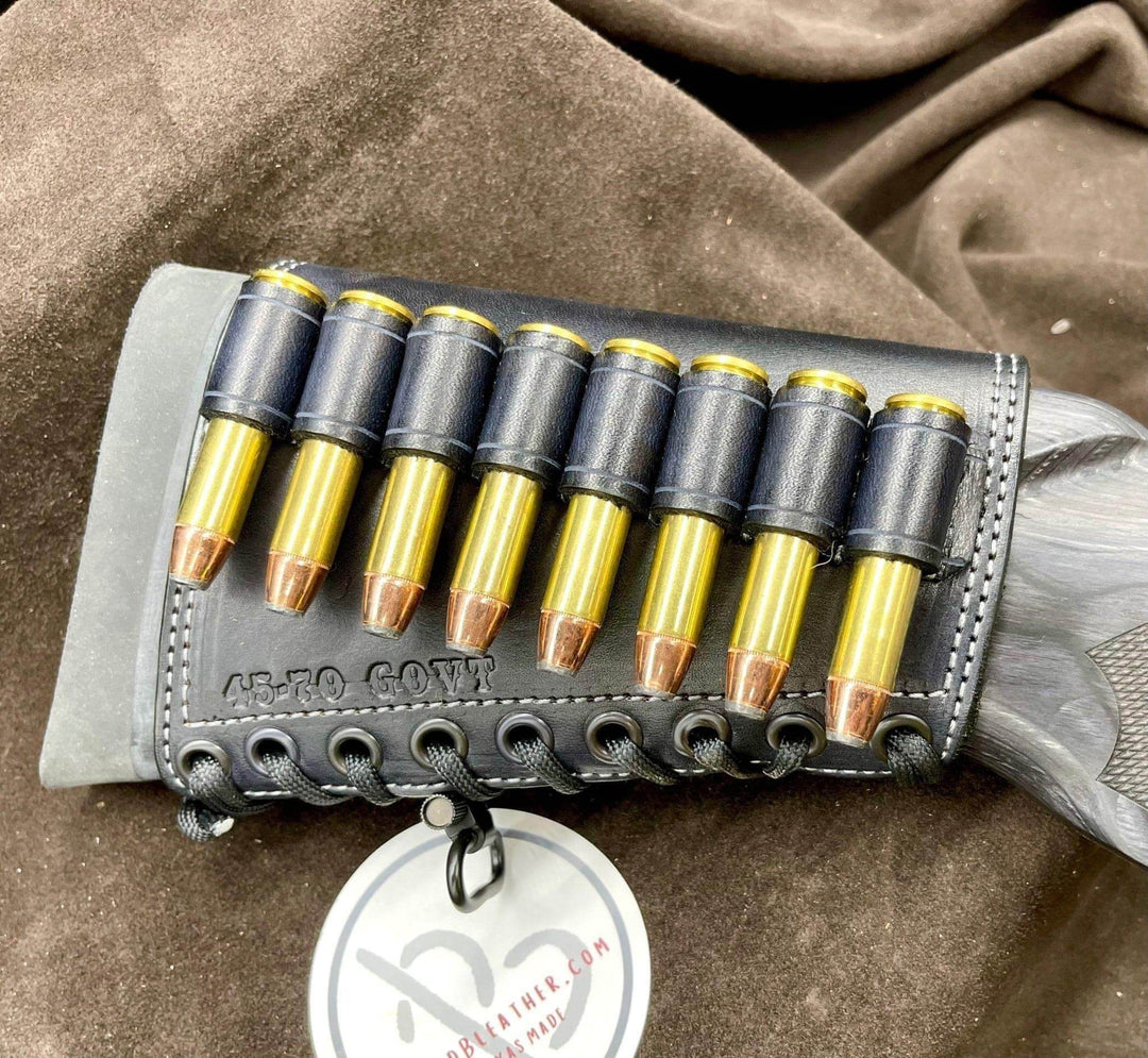 *Made to Order* Leather Butt-Cover w/Ammo Loops for Lever Action Guide Guns Marlin, Henry, Chiappa, S&amp;W