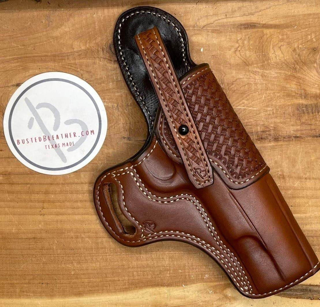 *Made to Order* Outlaw Cross Draw 1911 w/Basket-Weave Tooled Reinforcement